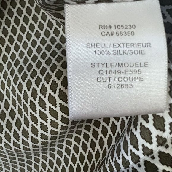 Equipment Femme Womens Blouse Box Sleevless Black White Size M - Picture 7 of 12